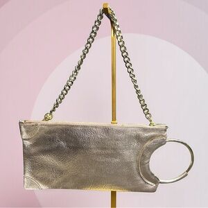 Elegant‎ Gold Chain Handle Clutch